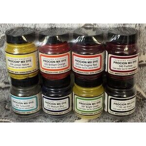 8 Color Fabric Dye Powder Set-for Tie Dye and Shibori Cold Water Use